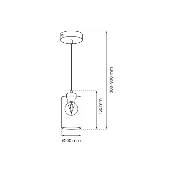 Lampa Wisząca Milagro Chic czarno-złota MLP8383