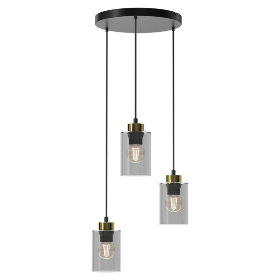 Lampa Wisząca Milagro Chic czarno-złota MLP8385