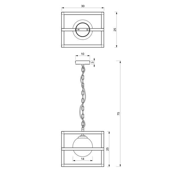 Lampa Wisząca Milagro Diego MLP8568