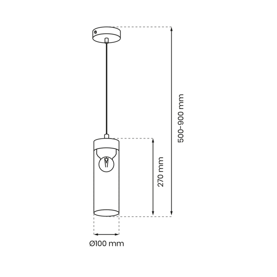 Lampa Wisząca Milagro Elica Czarny MLP8664