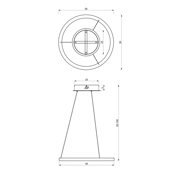 Lampa Wisząca Milagro Galaxia ML8420 Czarna