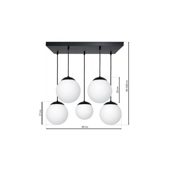 Lampa Wisząca Milagro Lima 5 MLP6525