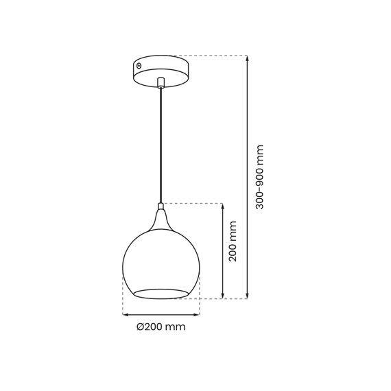 Lampa Wisząca Milagro Monte Chrom MLP8320