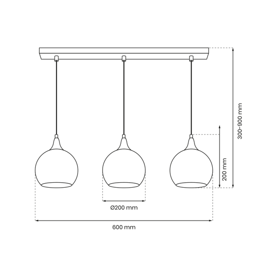 Lampa Wisząca Milagro Monte Złota MLP8402