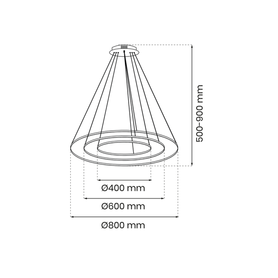 Lampa Wisząca Milagro Rotonda BK ML7945