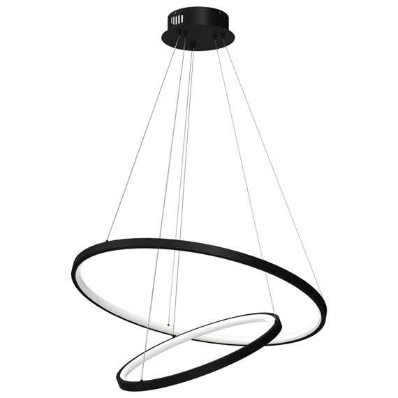 Lampa Wisząca Milagro Rotonda ML7942 Czarna