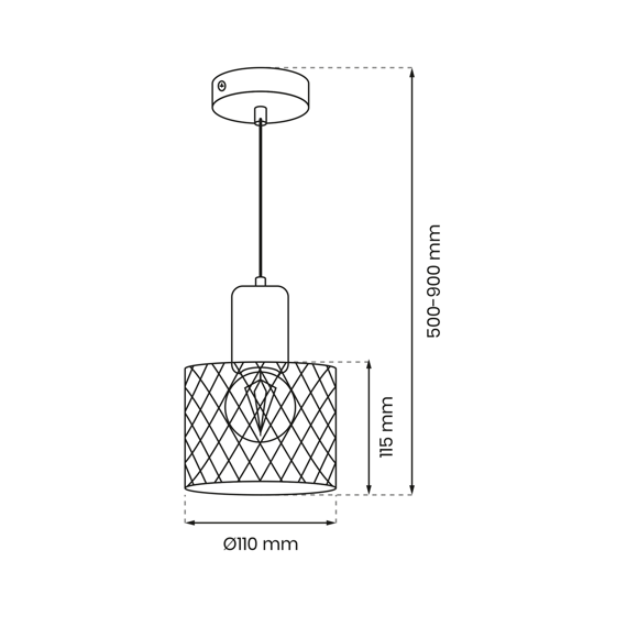 Lampa Wisząca Milagro Sobresa MLP8559