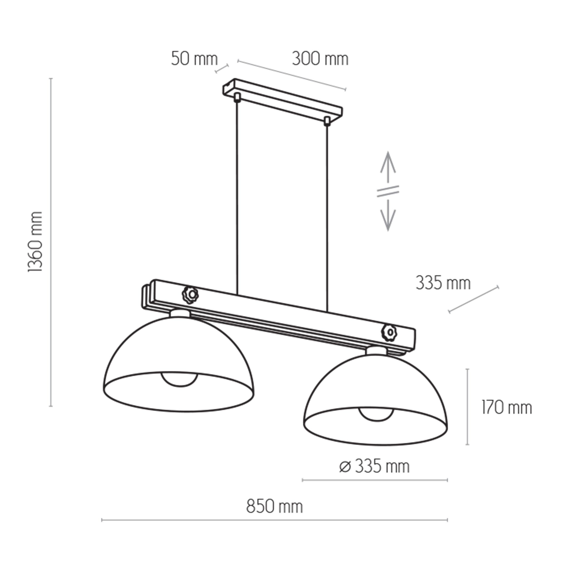 Lampa Wisząca Oslo 1706 TK Lighting 