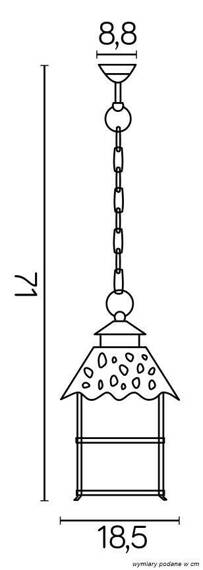 Lampa Wisząca SU-MA CADIZ K 1018/1/Z