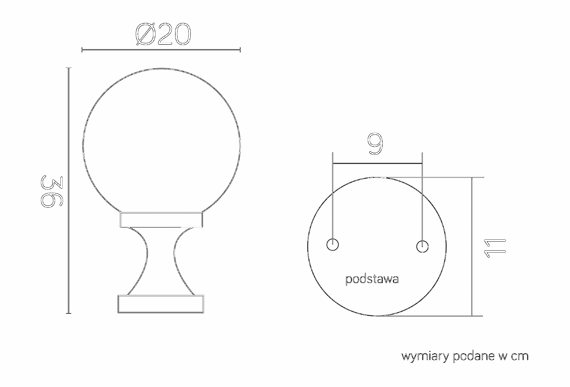 Lampa Wisząca SU-MA Kule z koszykiem 200 K 1018/1/KPO