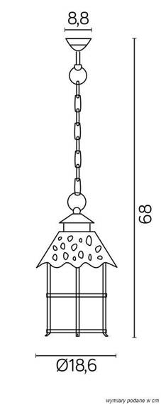 Lampa Wisząca SU-MA Toledo K 1018/1/R