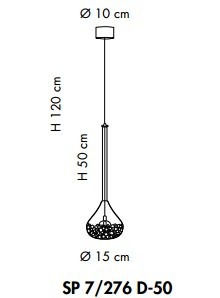 Lampa Wisząca Sillux GRAAL SP 7/276 D-50 50 cm