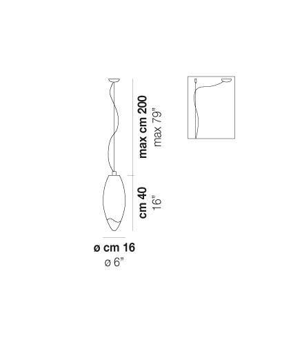 Lampa Wisząca VISTOSI BACO SP G