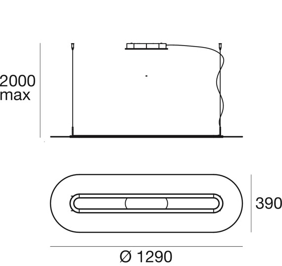 Lampa Wisząca aluminium MA&DE Opti-Line 8038