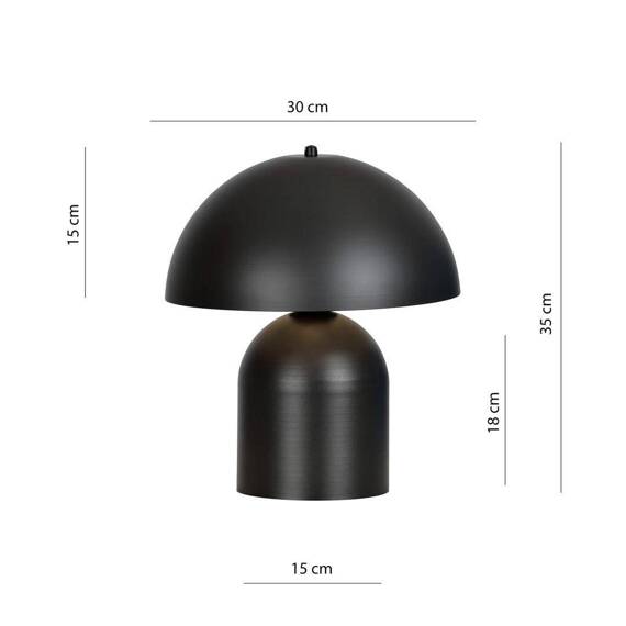 Lampa biurkowa KAVA LN1 BLACK czarny (1307/LN1) - Emibig