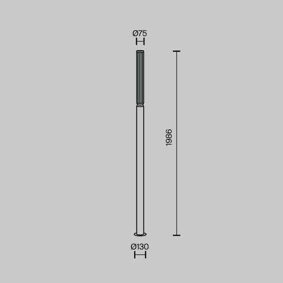 Lampa ogrodowa stojąca Maytoni Lit O593FL-L20GF3K