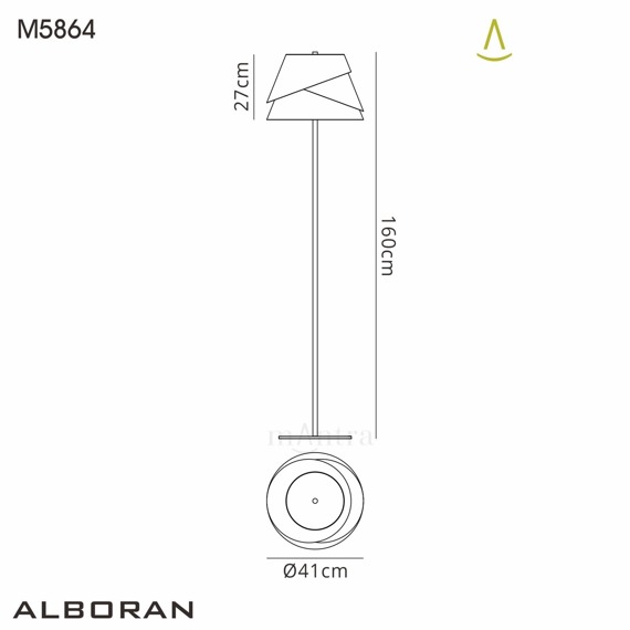 Lampa podłogowa Alboran 5864
