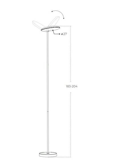 Lampa podłogowa Azzardo Carpa Floor DIMM WH AZ5909