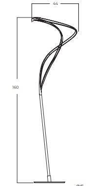 Lampa podłogowa Azzardo Twist Floor 3-step DIMM GO AZ5738