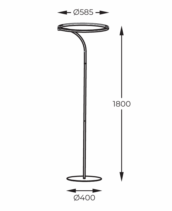 Lampa podłogowa Corit Zuma Line E82907-31