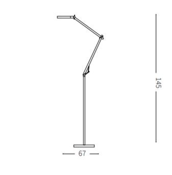 Lampa podłogowa Ideal Lux Futura PT1