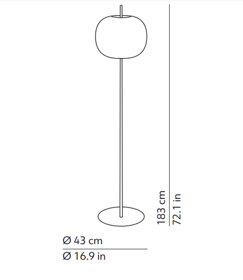 Lampa podłogowa Kundalini Kushi XL K219105N