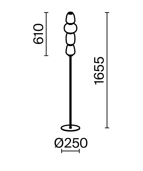 Lampa podłogowa MOD267FL-L32G3K Pattern Maytoni