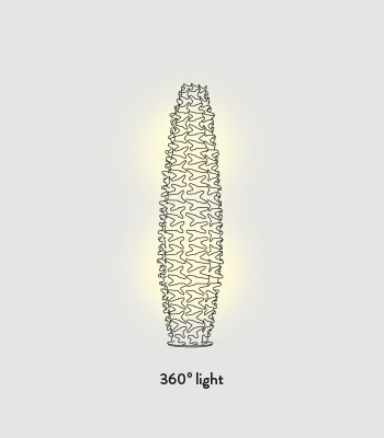 Lampa podłogowa Slamp Cactus Gold XL