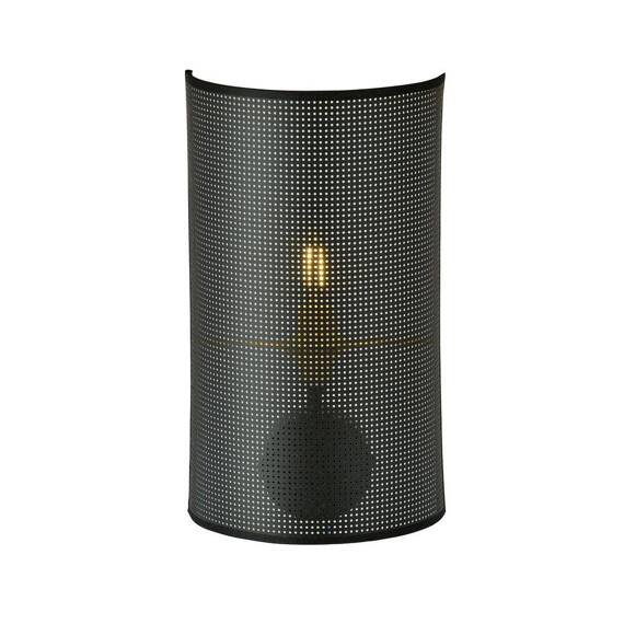 Lampa ścienna ASTON K1 BLACK/GOLD czarny (1148/K1) - Emibig