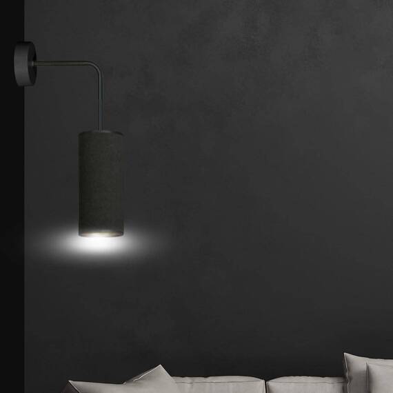 Lampa ścienna BENTE K1 BL BLACK czarny (1067/K1) - Emibig