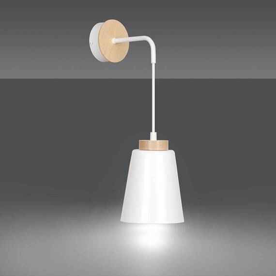 Lampa ścienna BOLERO K1 WHITE biały (443/K1) - Emibig