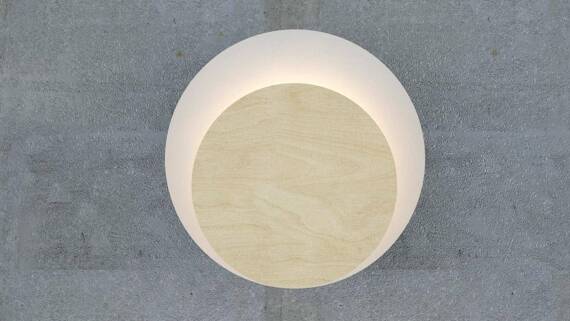 Lampa ścienna CIRCLE 1A WHITE biały (970/1) - Emibig