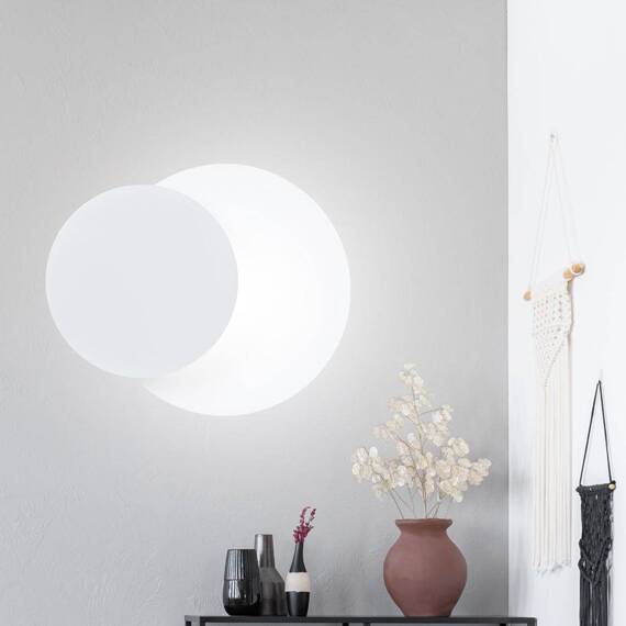 Lampa ścienna CIRCLE 1C WHITE biały (972/1) - Emibig