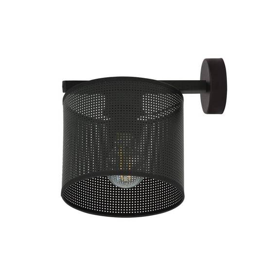 Lampa ścienna JORDAN K1 BLACK czarny (1143/K1) - Emibig