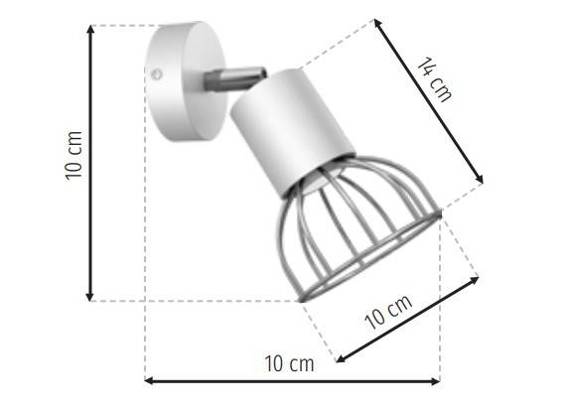 Lampa ścienna Milagro Dante MLP7245