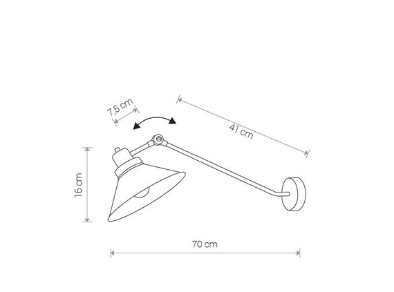 Lampa ścienna Nowodvorski Techno 9145