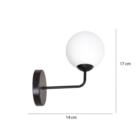 Lampa ścienna PREGOS K1 WHITE biały (671/K1) - Emibig