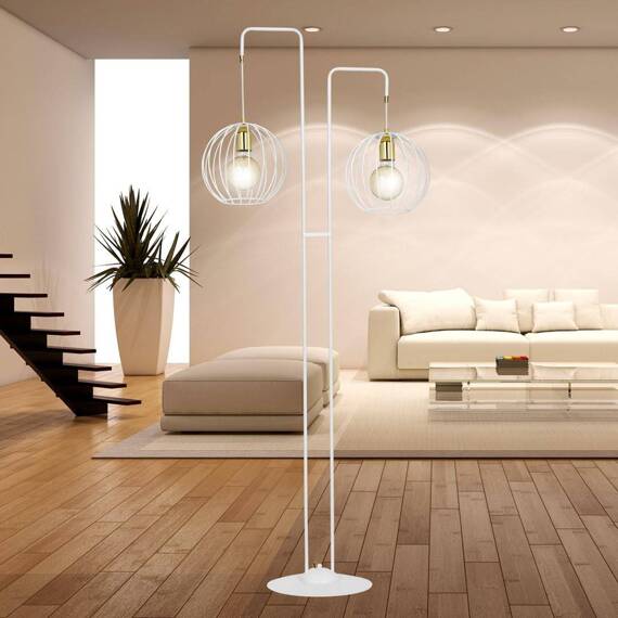 Lampa stojąca ALBIO LP2 WHITE biały (145/LP2) - Emibig