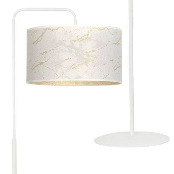 Lampa stojąca BRODDI LP1 WH MARBEL WHITE biały (1049/LP1) - Emibig