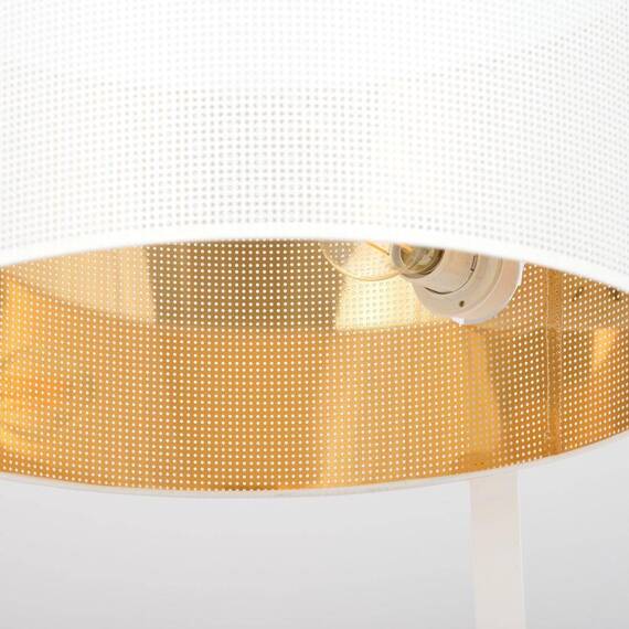 Lampa stojąca ESTRELLA LP1 WHITE/GOLD czarny (1155/LP1) - Emibig