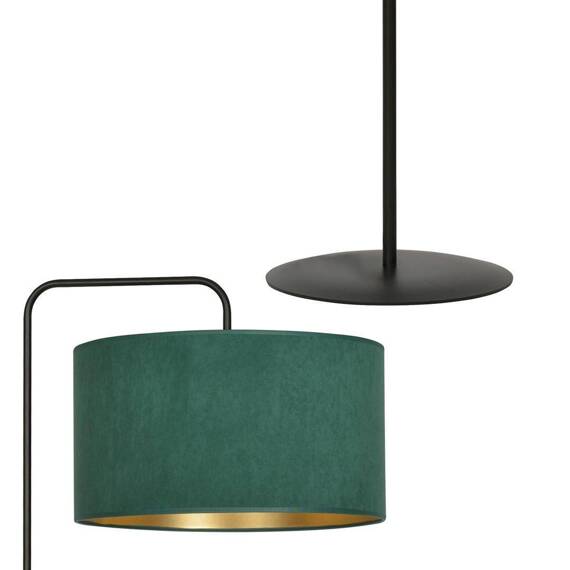 Lampa stojąca HILDE LP1 BL GREEN czarny (1051/LP1) - Emibig