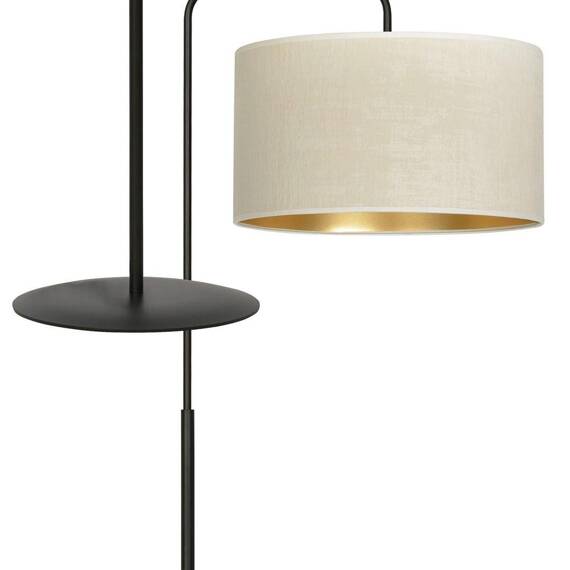 Lampa stojąca HILDE LP1 BL WHITE czarny (1052/LP1) - Emibig