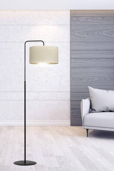 Lampa stojąca HILDE LP1 BL WHITE czarny (1052/LP1) - Emibig