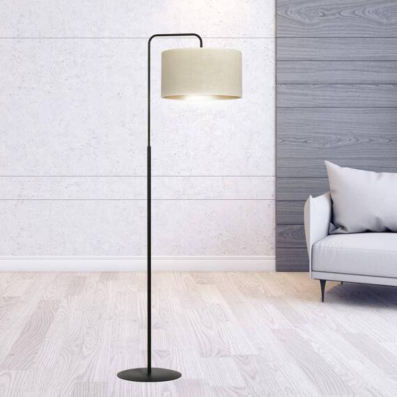 Lampa stojąca HILDE LP1 BL WHITE czarny (1052/LP1) - Emibig