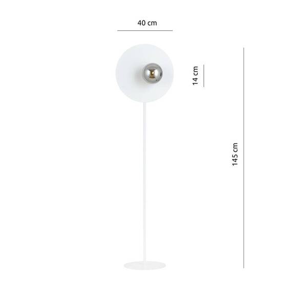 Lampa stojąca OSLO LP WHITE/GRAFIT biały (1188/LP) - Emibig