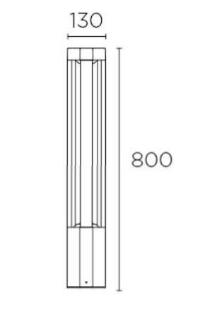 Lampa stojąca zewnętrzna LEDS C4 Helion 55-9721-Z5-M1 Grok