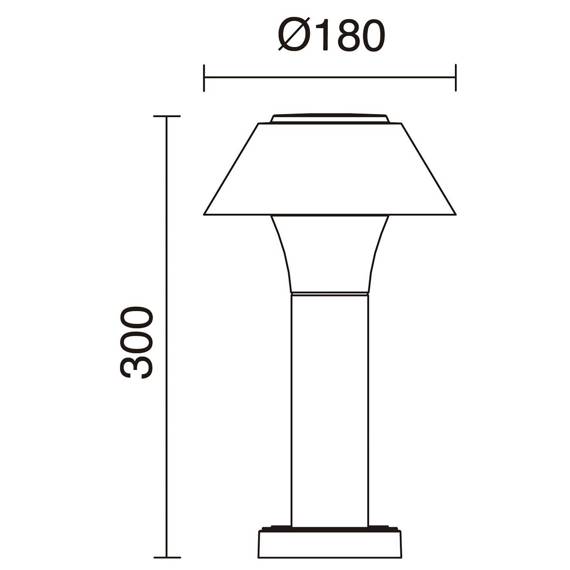 Lampa stojąca zewnętrzna Novolux Bucket H300 976B-L3110B-04