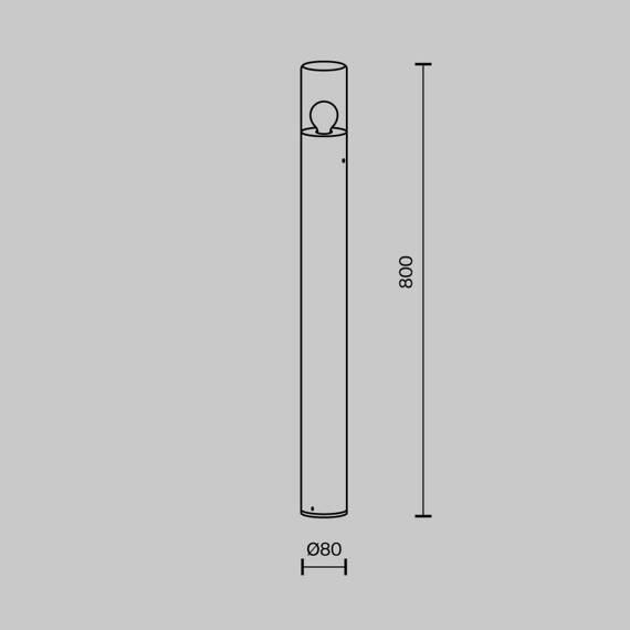 Lampa stojąca zewnętrzna O432FL-01GF1 Maytoni Amas 