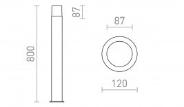 Lampa stojąca zewnętrzna Redlux Bonnie R13636