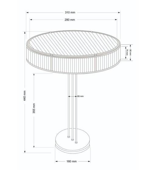 Lampa stolikowa Kutek LAV-LG-2(P) Lavone